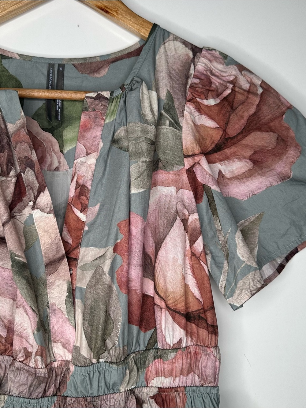 Anthropologie x Loverly Grey Somerset Mini Dress Floral Size SP - Picture 6 of 14